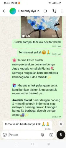 Testimonial Standing Flower resmi tingal